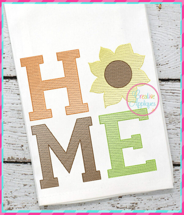 Sketch Stitch Home Sunflower Embroidery Design