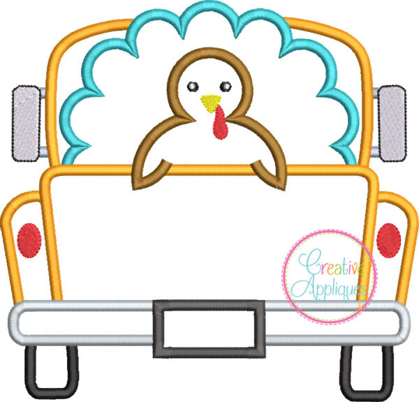 Turkey Truck Applique Design - Image 2