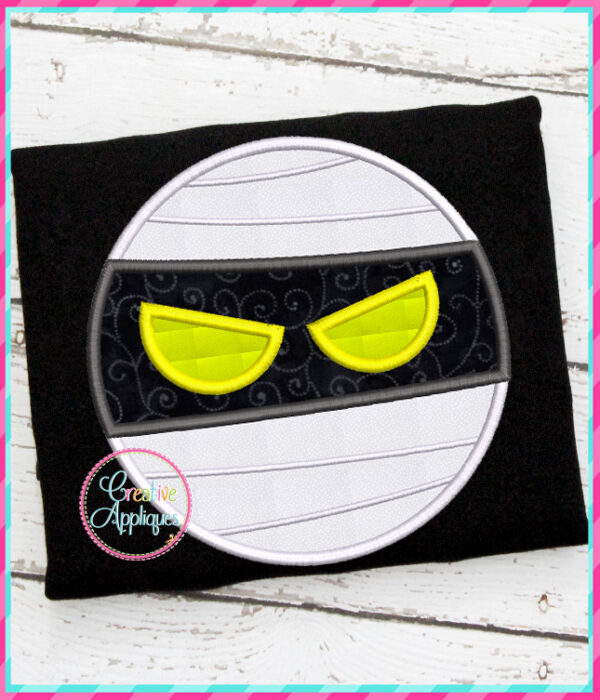 Mummy Face Applique Design