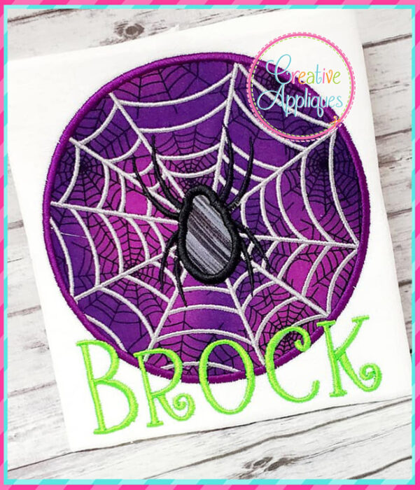 Spider Web Applique Design