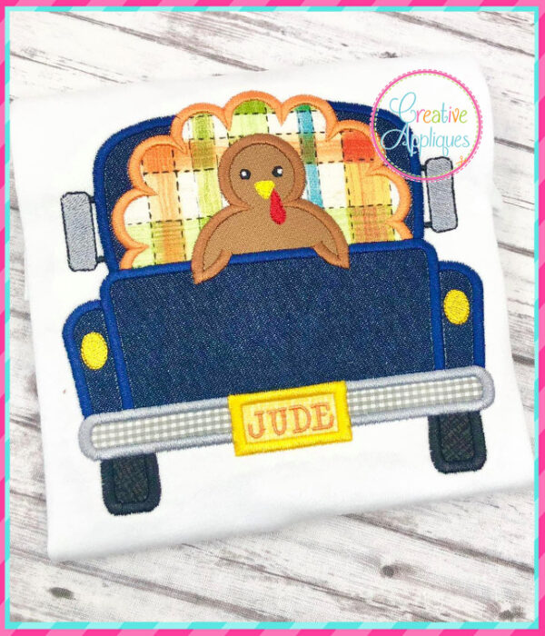 Turkey Truck Applique Design