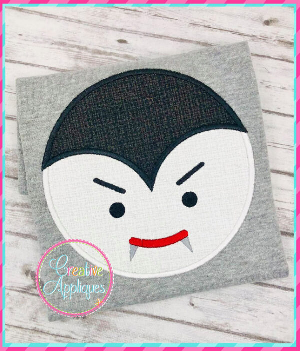 Vampire Face Applique Design