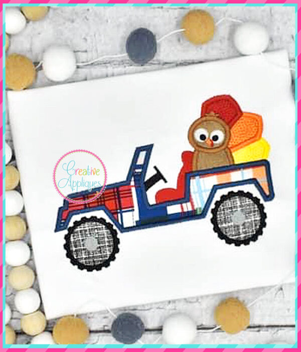 Turkey Jeep Applique Design