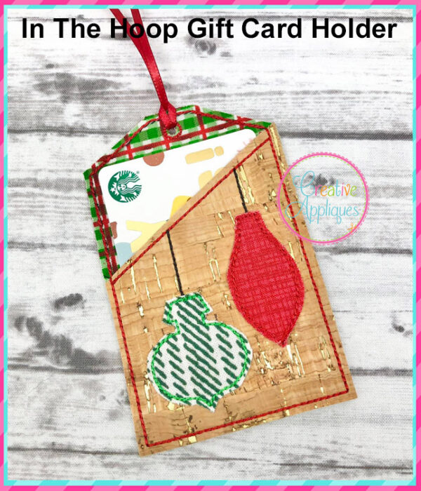 In The Hoop Gift Card Holder Design Set 2 - Image 3