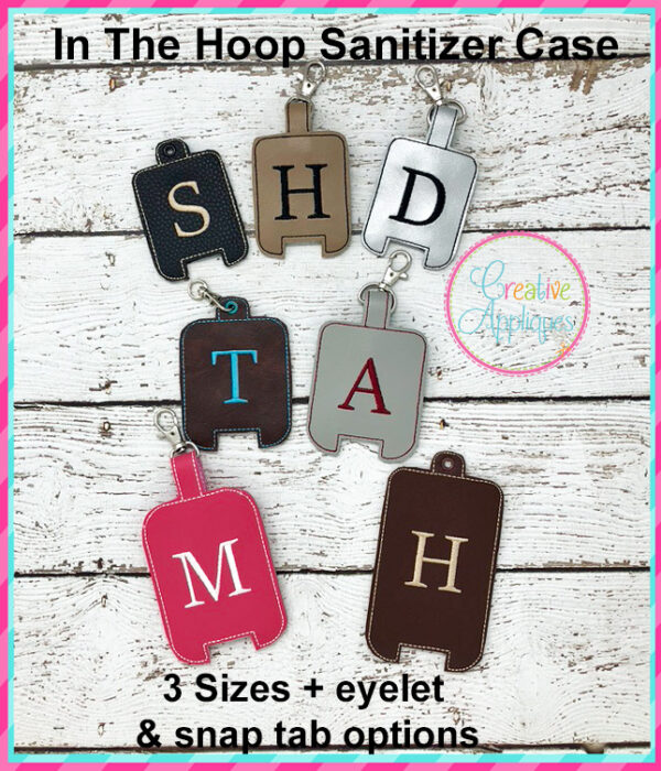 In The Hoop Alphabet Sanitizer Case Set