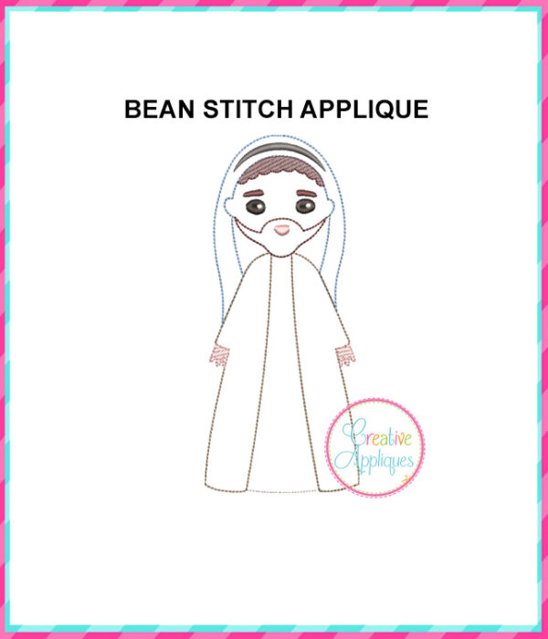 Nativity Bean Stitch Applique Design Set - Image 10