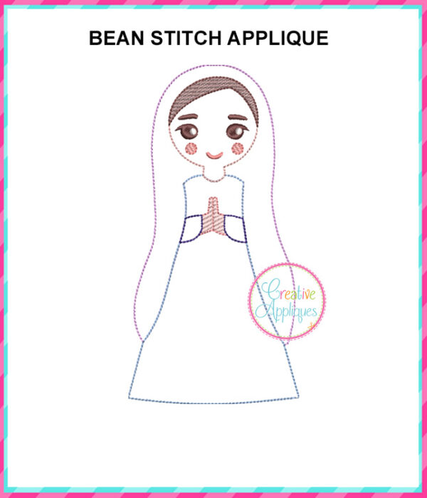 Nativity Bean Stitch Applique Design Set - Image 9