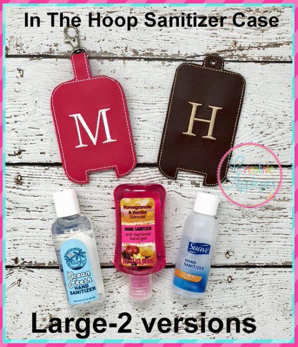 In The Hoop Alphabet Sanitizer Case, Lip Balm Holder, Key Fob Set - Image 6