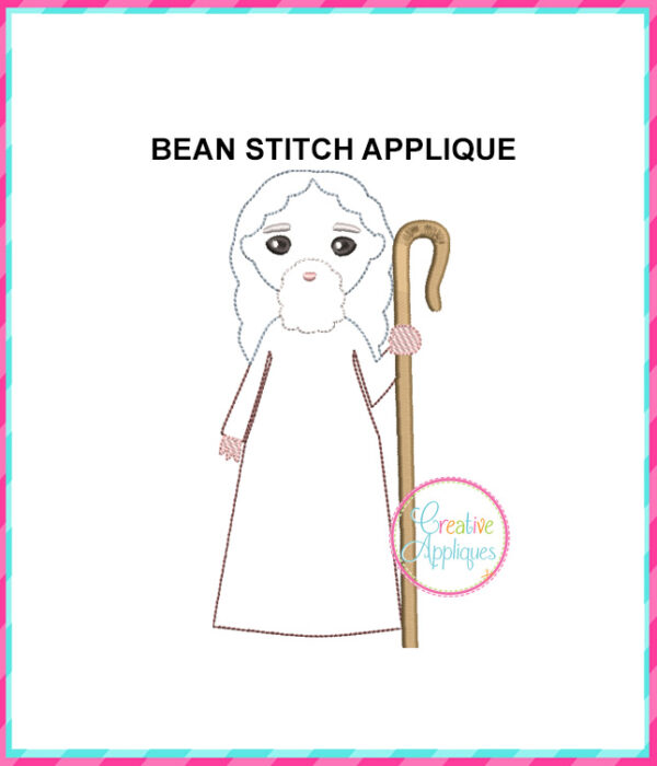 Nativity Bean Stitch Applique Design Set - Image 6