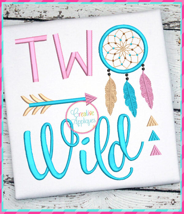 Two Wild Embroidery Design - Image 2