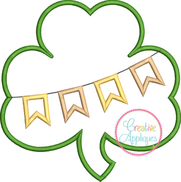 Clover Flags Applique Design - Image 2