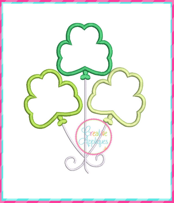 Clover Balloons Applique Design - Image 2