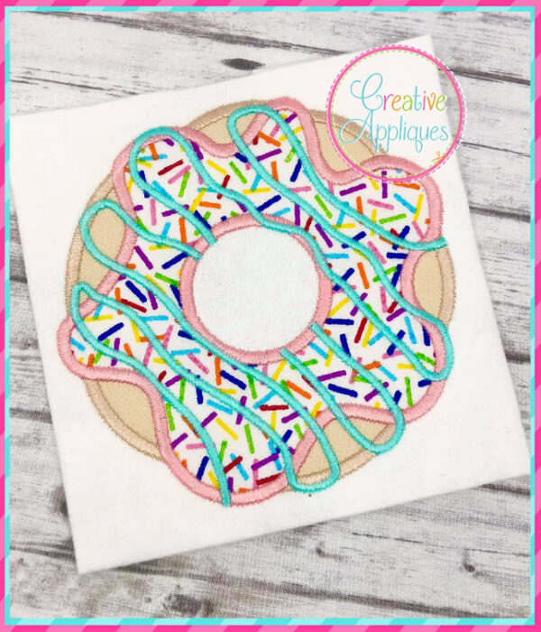 Doughnut Icing Applique Design