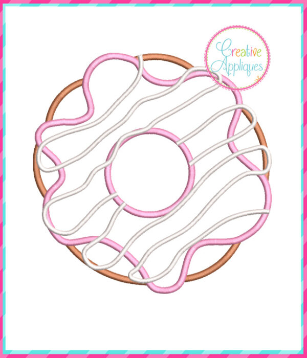 Doughnut Icing Applique Design - Image 2