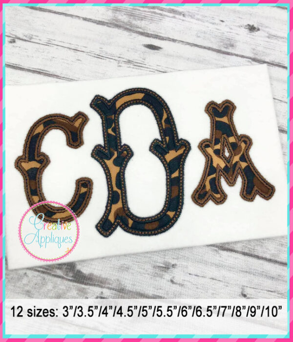 Tagliato Alphabet Applique Design - Image 2