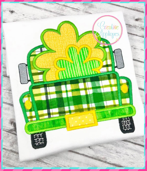 Truck Clovers Applique Design