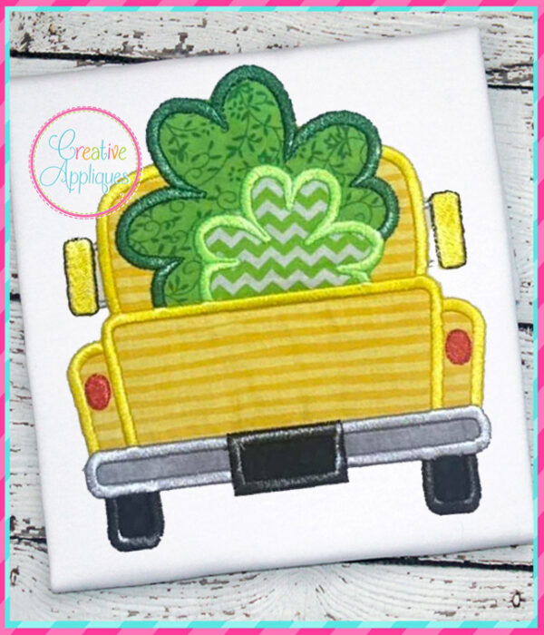 Truck Clovers Applique Design - Image 3