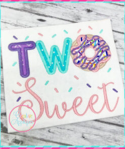 Download Two Sweet Doughnut Applique Design Creative Appliques
