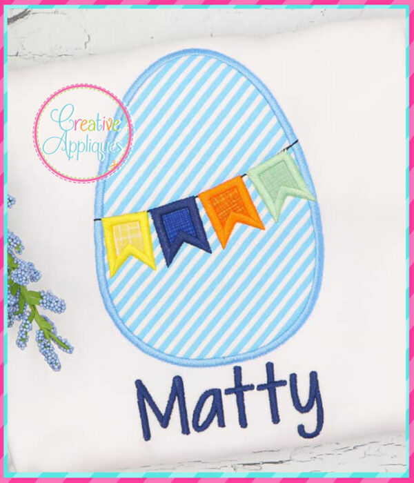 Egg Flags Applique Design