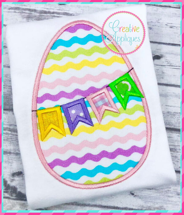 Egg Flags Applique Design - Image 3