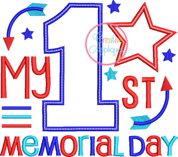 My 1st Memorial Day Applique Design - Image 2