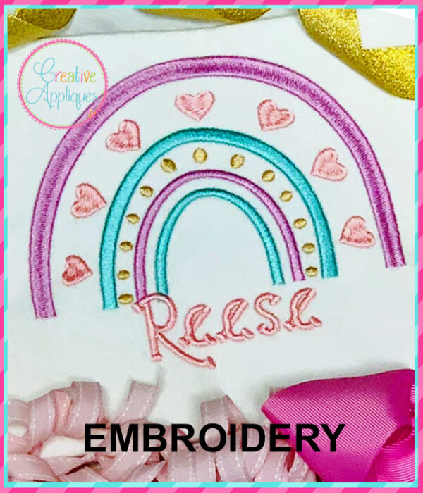 Rainbow Embroidery Design - Image 2