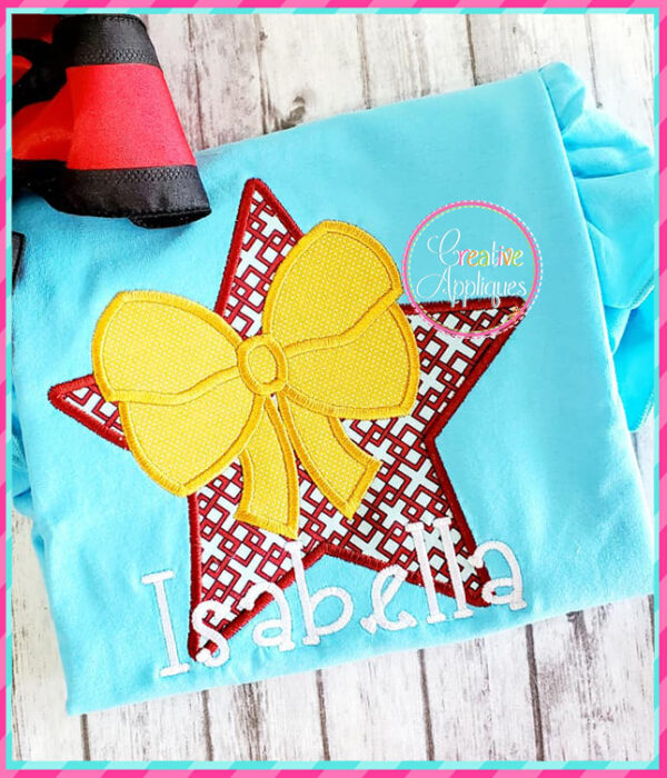 Star Bow Applique Design - Image 2