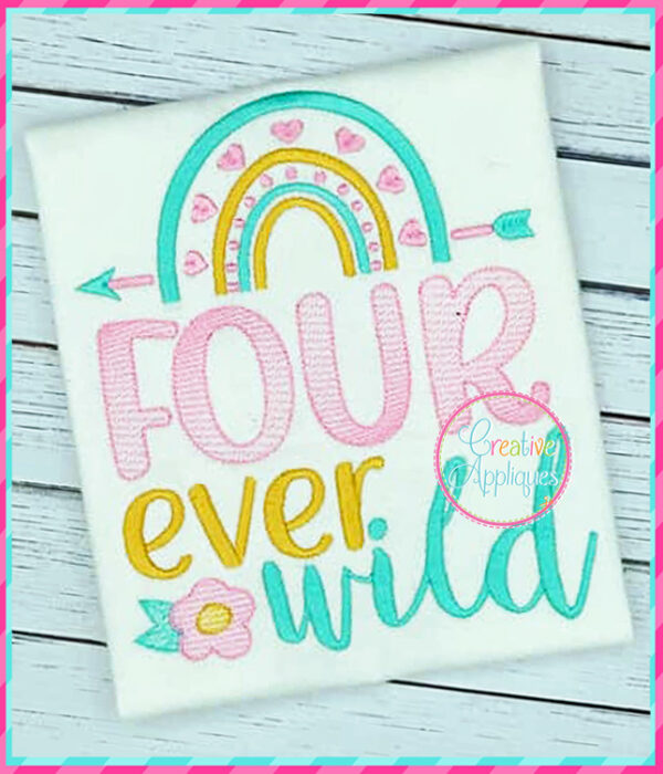 Four Ever Wild Embroidery Design - Image 2