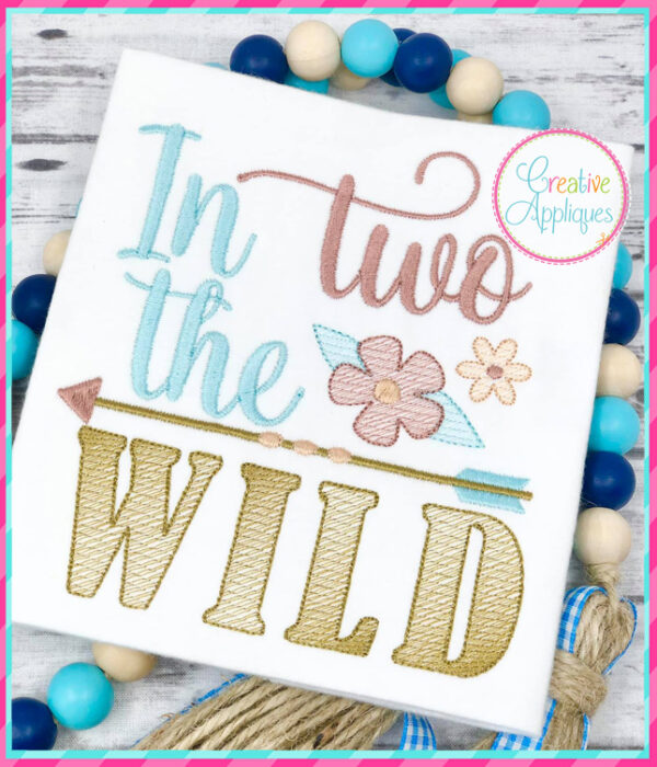 In Two The Wild Embroidery Design - Image 2