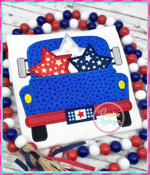 Truck Stars Applique Design - Image 3