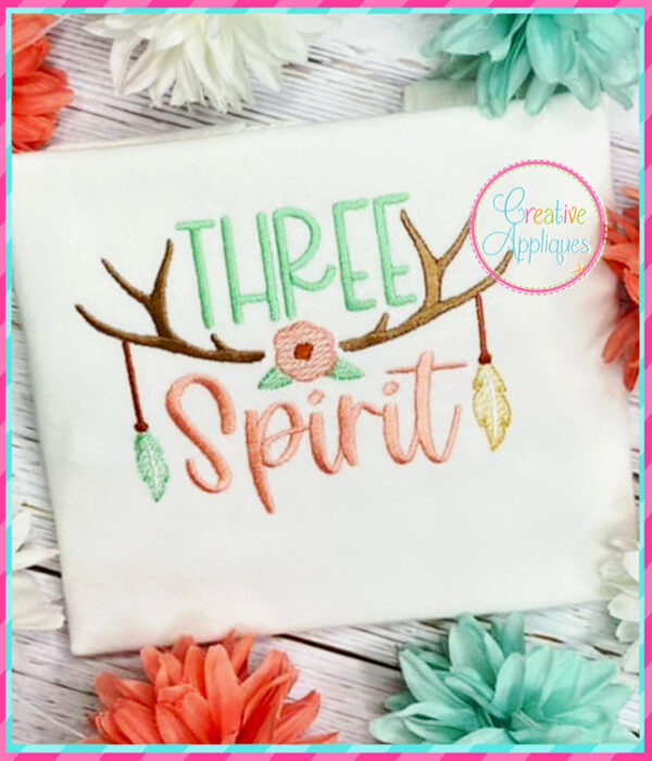 Three Spirit Embroidery Design