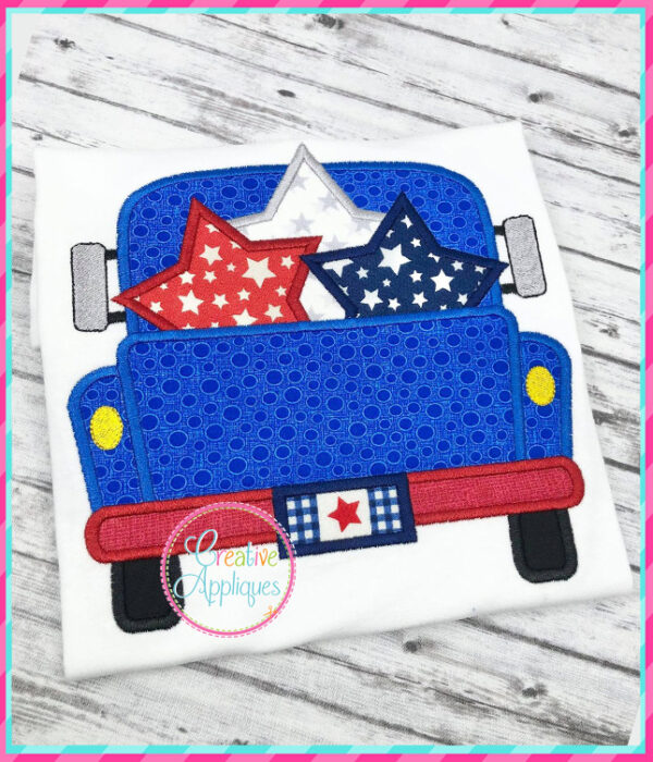 Truck Stars Applique Design