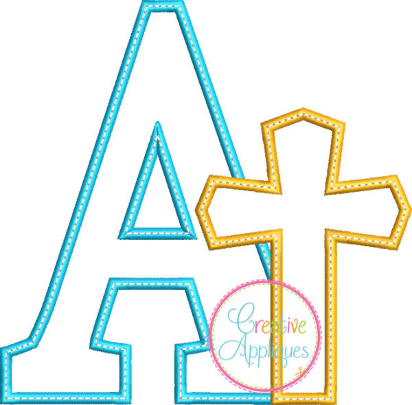 Cross Alphabet Applique - Image 3