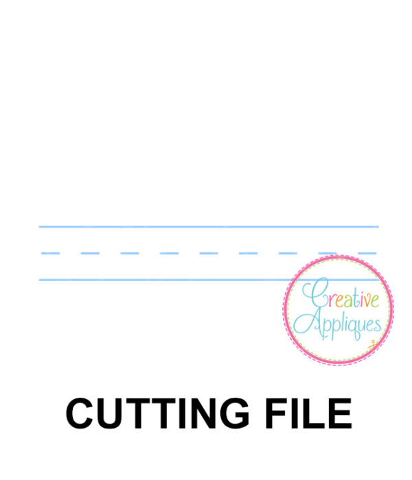 Notebook Lines Cutting File SVG DXF EPS