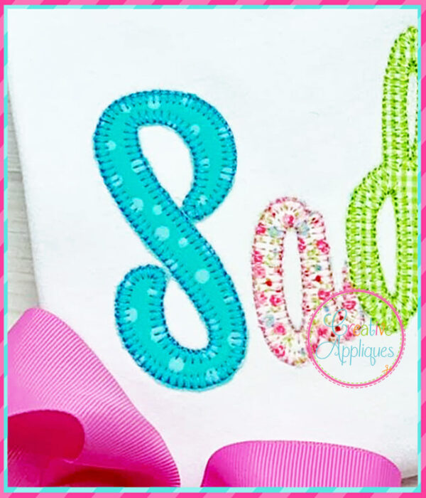 Emily Blanket Stitch Applique Alphabet - Image 3