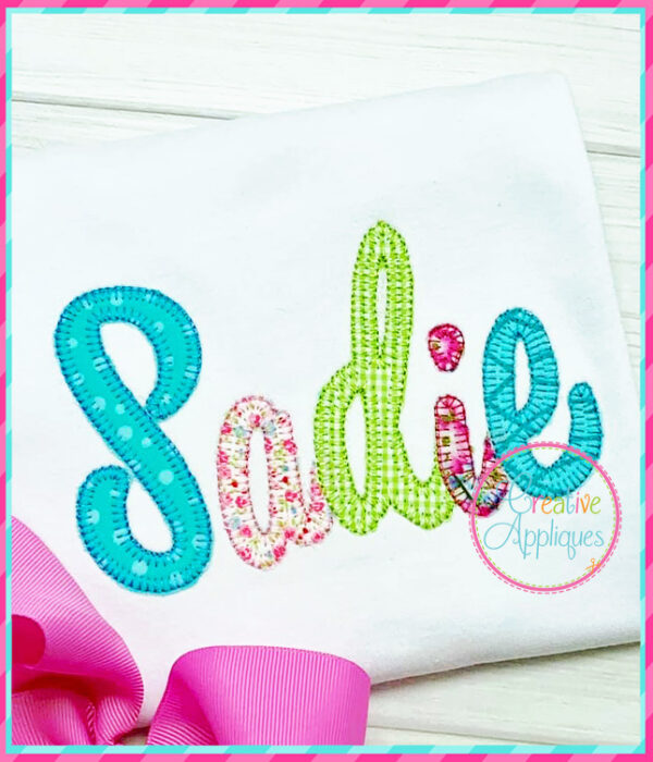 Emily Blanket Stitch Applique Alphabet