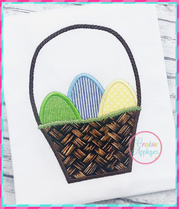 Basket Eggs Applique - Image 2