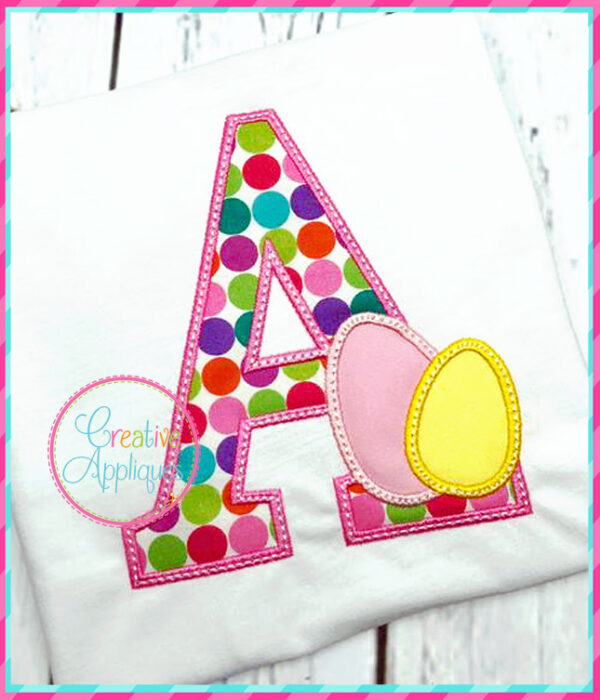 Easter Eggs Alphabet Applique - Image 5