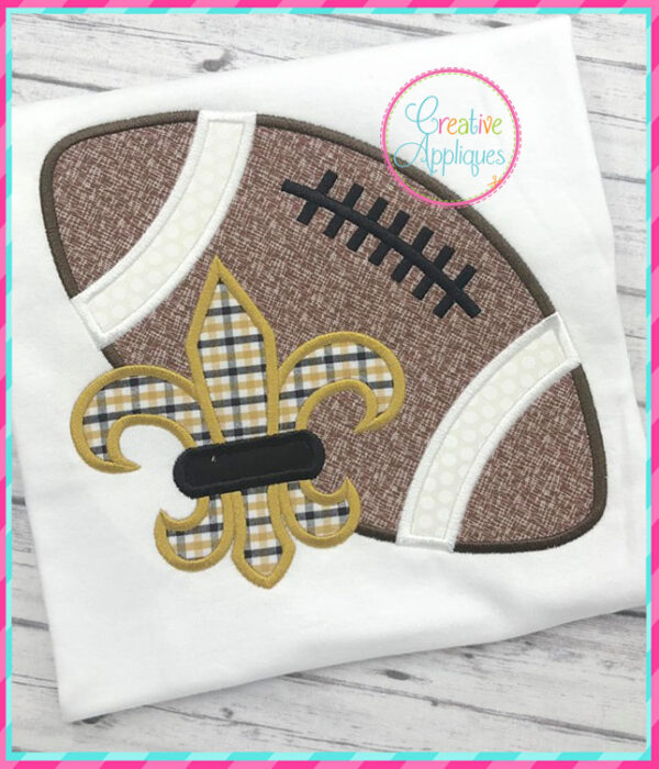 Fleur De Lis Football Applique