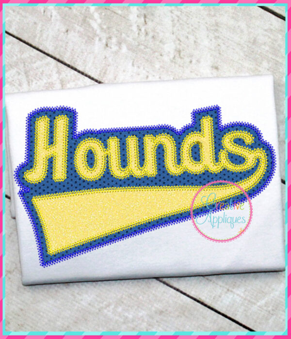 Hounds Vintage Stitch Applique