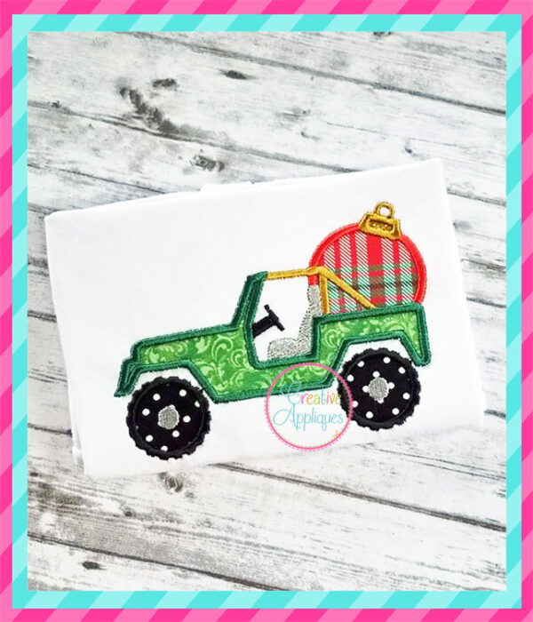 Jeep Ornament Applique