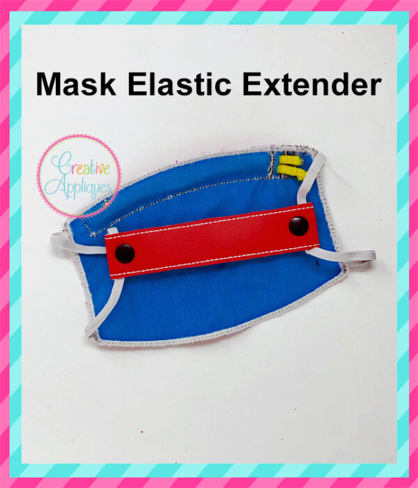 Raw Edge In The Hoop Face Mask Elastic Extender - Image 3