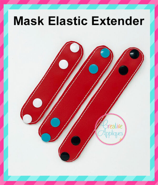 Raw Edge In The Hoop Face Mask Elastic Extender