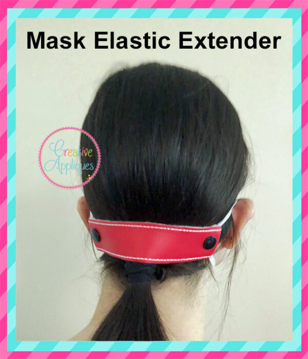 Raw Edge In The Hoop Face Mask Elastic Extender - Image 2