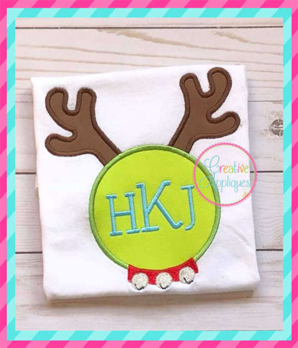 Monogram Reindeer Applique - Image 3