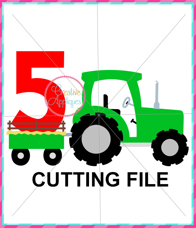 Download Tractor 5 Cutting File Creative Appliques