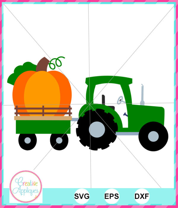 Pumpkin Tractor Cut File