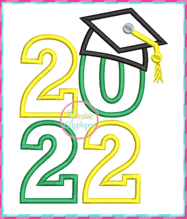 2022 Grad Applique Design Square - Image 2