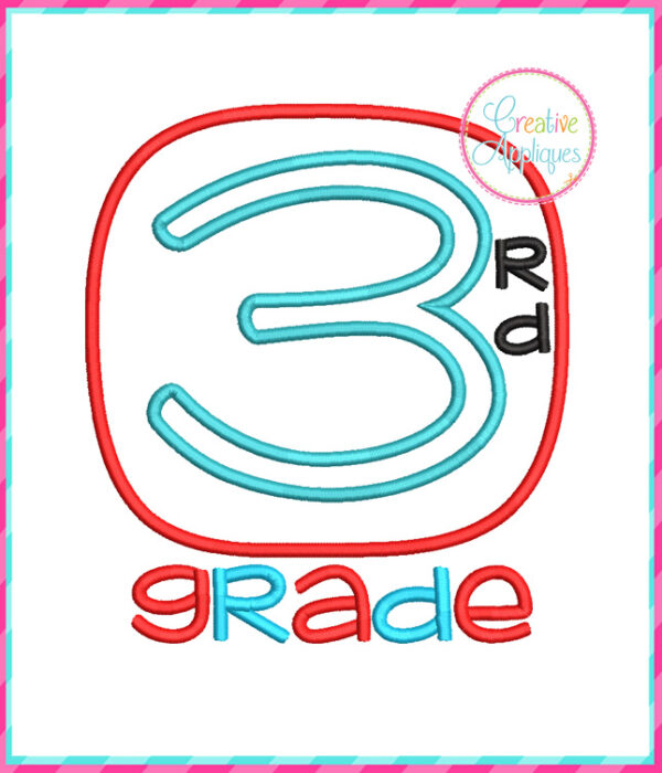 3rd Grade Applique Design - Image 3