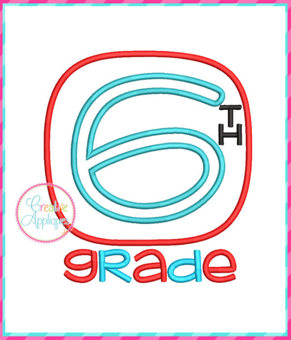 6th Grade Applique Design - Image 2